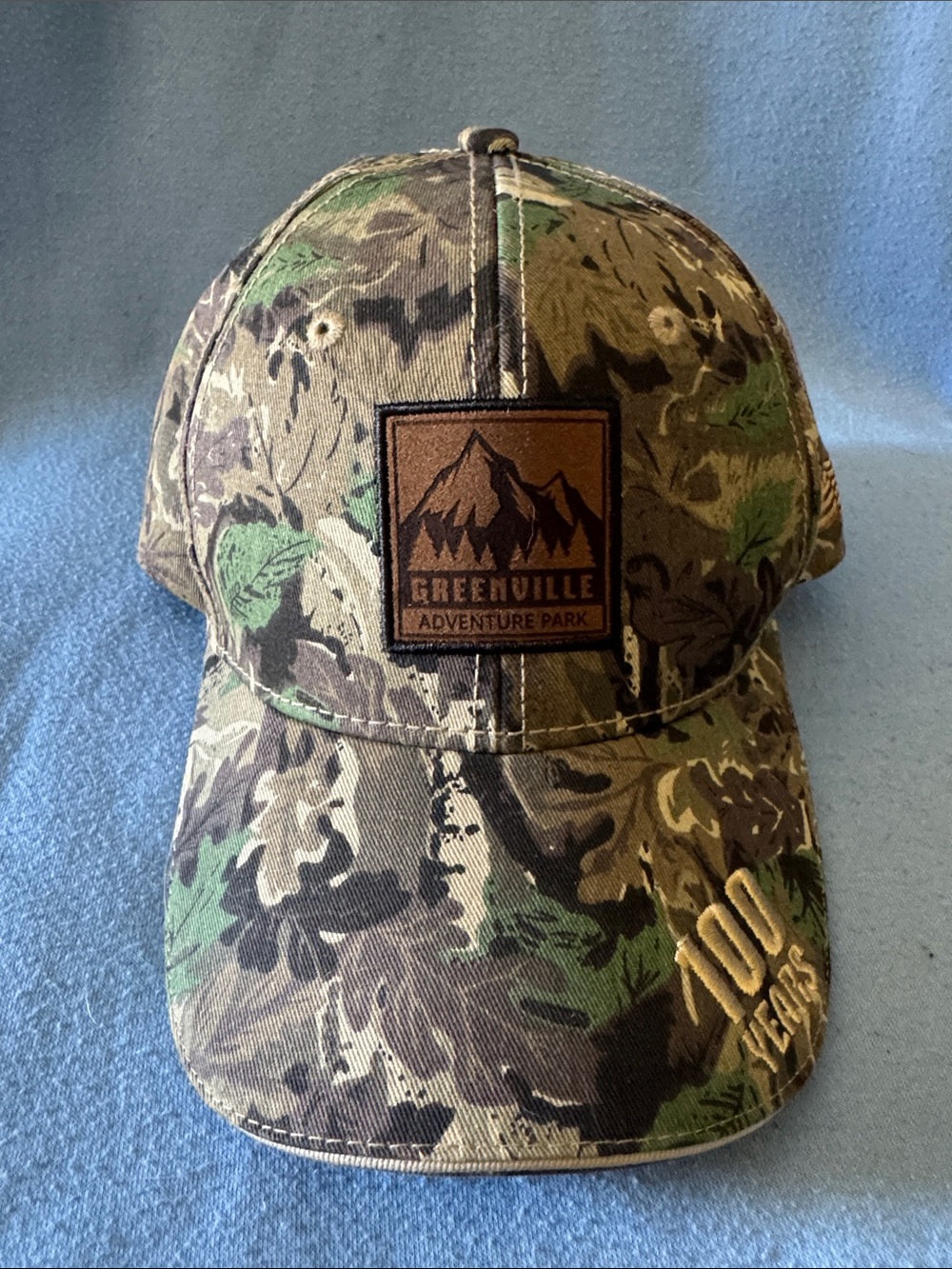 Greenville Adventure Park Camo Baseball Cap - Green/Brown